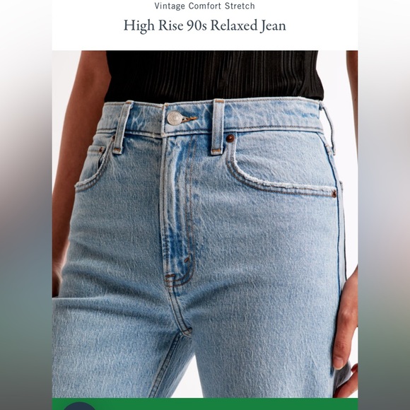 Abercrombie & Fitch 90's Relaxed High Rise Jeans - Picture 3 of 7
